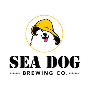 Sea Dog Brewing Co. logo, sponsor of the Sanding Ovations sand sculpting event