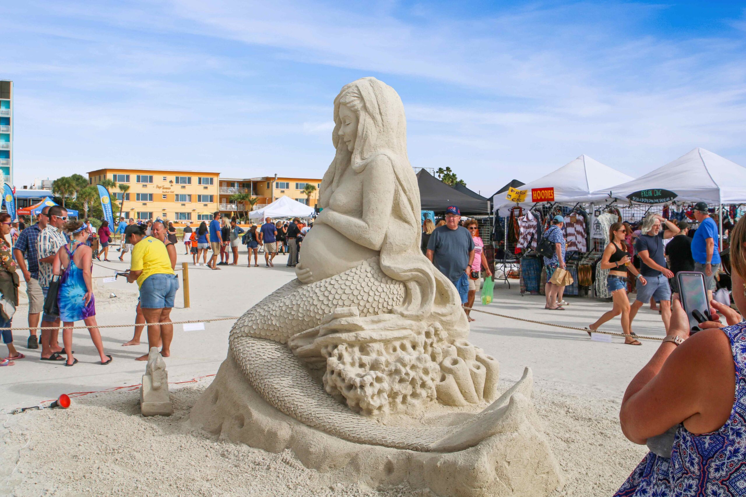 Building Disney Sand Sculptures on the Beach 